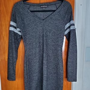 Varsity Jersey Striped Knit Mini Dress